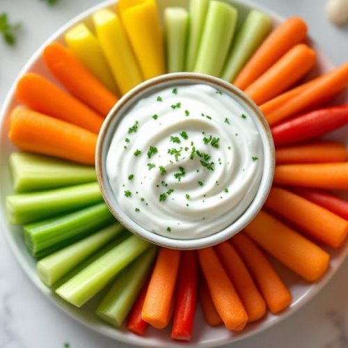 Greek Yogurt Ranch Veggie Dip - Fresh Start 30: A Journey To Better Health